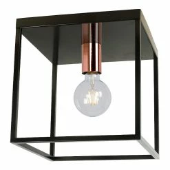 Le moins cher 🎉 Lampea Plafonnier industriel en métal 1xE27 Charley 🛒