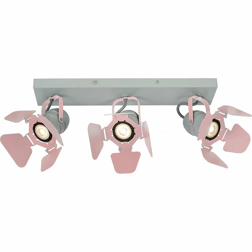 Promo đ€© J&Kids Spot plafond chambres d'enfant 3 lampes Pizz đ