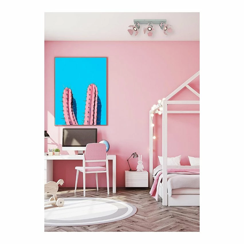 Promo đ€© J&Kids Spot plafond chambres d'enfant 3 lampes Pizz đ â Image 2