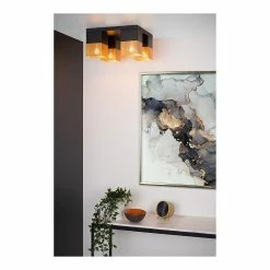 Promo ❤️ Lampea Plafonnier industriel intérieur 4xE27 Renata 👍