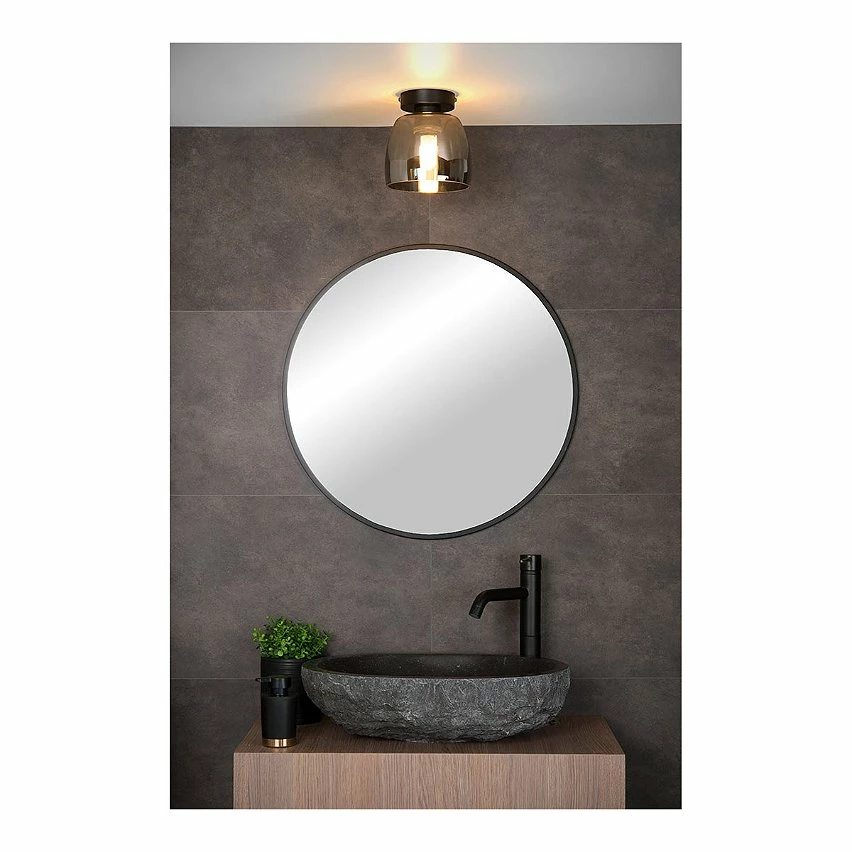 Sortie 😀 Lampea Plafonnier en verre fumé salle de bain Ryle 🧨 – Image 3