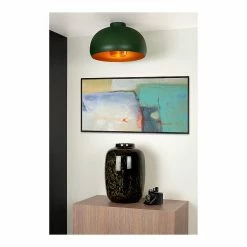 Acheter đ Lampea Plafonnier rond rĂ©tro Ă 38 cm Shayara đ