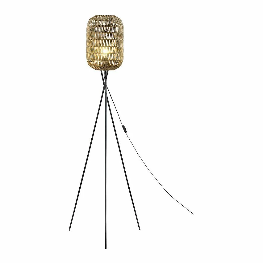 Meilleure affaire đ Vivabita Lampadaire design aspect rotin pour salon 150 cm Topaze đ„ â Image 7