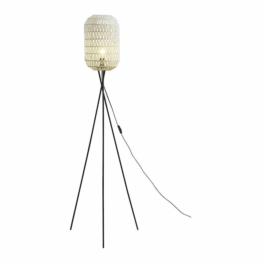 Meilleure affaire đ Vivabita Lampadaire design aspect rotin pour salon 150 cm Topaze đ„