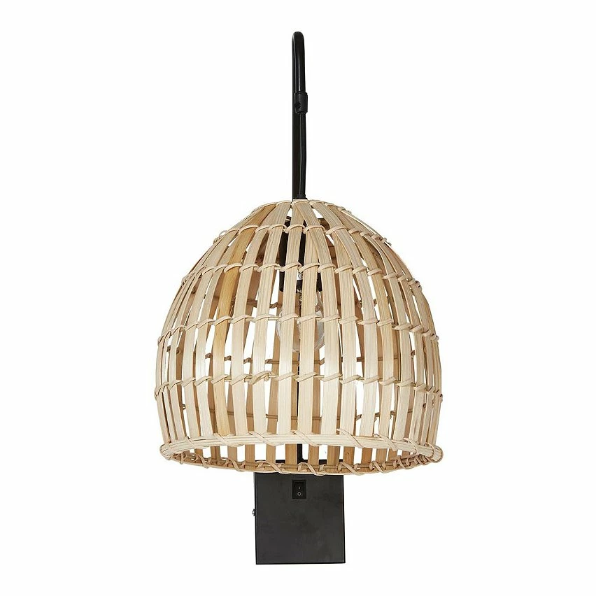 Sortie 🔔 Vivabita Applique murale bambou naturel pour salon 54 cm Onyx 💯