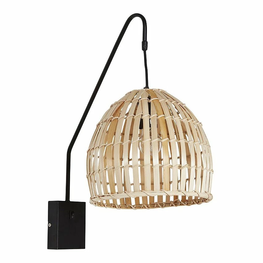 Sortie 🔔 Vivabita Applique murale bambou naturel pour salon 54 cm Onyx 💯 – Image 4