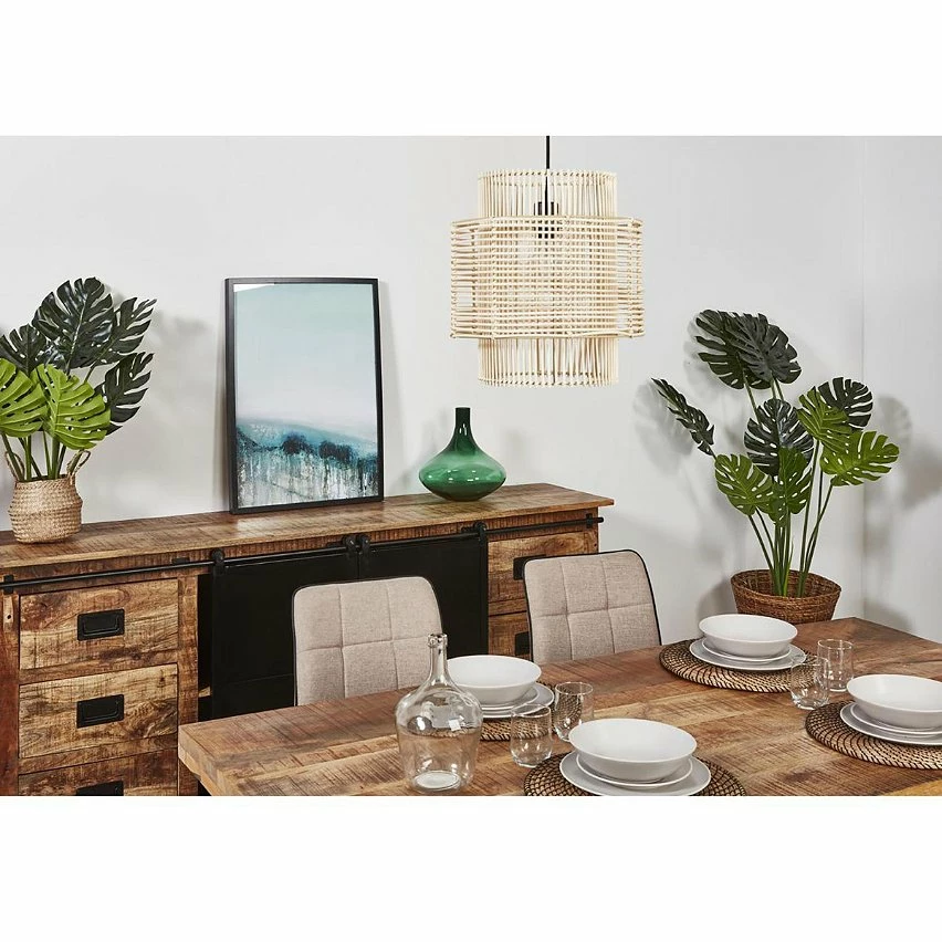 Les meilleures critiques de ⌛ Vivabita Suspension design en rotin naturel pour salon 35 cm Grenat ✔️ – Image 2