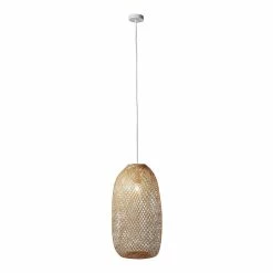 Nouveau 🛒 Vivabita Suspension en rotin naturel pour salon 150 cm Calcédoine 🎉