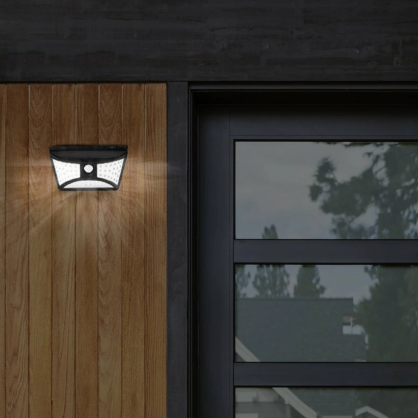 Promo đ§š Lumisky Projecteur solaire applique murale JUNKER Noir Plastique 250LM đ â Image 2