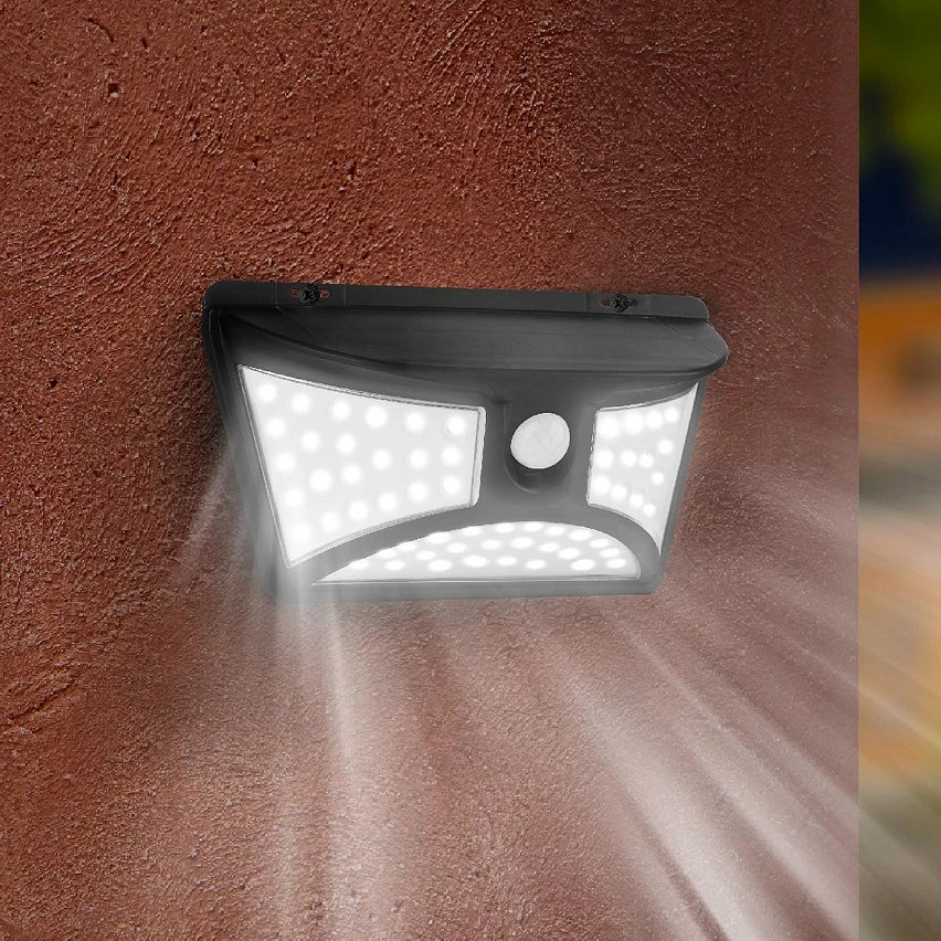 Promo đ§š Lumisky Projecteur solaire applique murale JUNKER Noir Plastique 250LM đ â Image 3