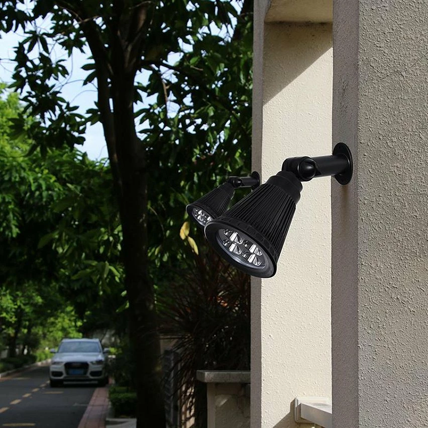 Sortie 😉 Lumisky Double spot solaire relié FAMILY SPIKY Noir Plastique 100LM ⌛ – Image 4