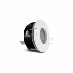 Nouveau ❤️ Miidex Support de Spot Étanche Fixe IP65 Rond Blanc 82mm 🤩
