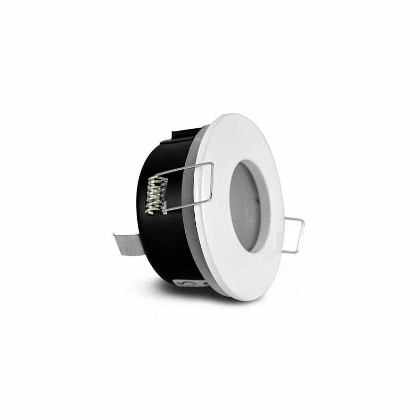 Nouveau ❤️ Miidex Support de Spot Étanche Fixe IP65 Rond Blanc 82mm 🤩