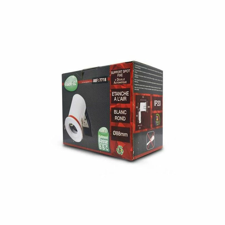 Coupon đ Miidex Support de Spot BBC Fixe Blanc 88mm GU10 đ â Image 4