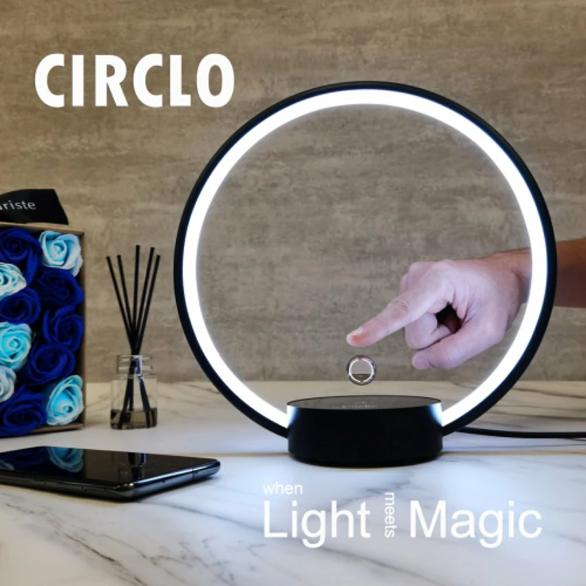 Coupon 🎉 Magneticland Lampe à lévitation Design CIRCLO noire 💯 – Image 6