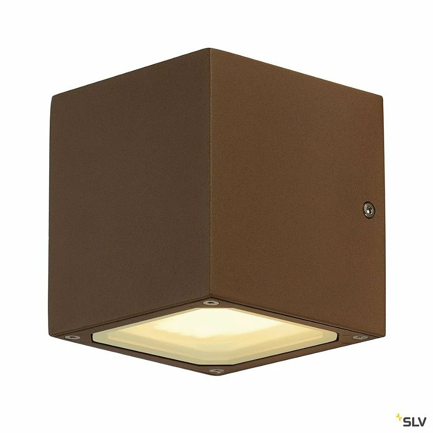 Bon marchĂ© đ Applique extĂ©rieure SLV SITRA CUB, rouille, GX53/TCR-TSE, 2x 9W max, IP44 đ