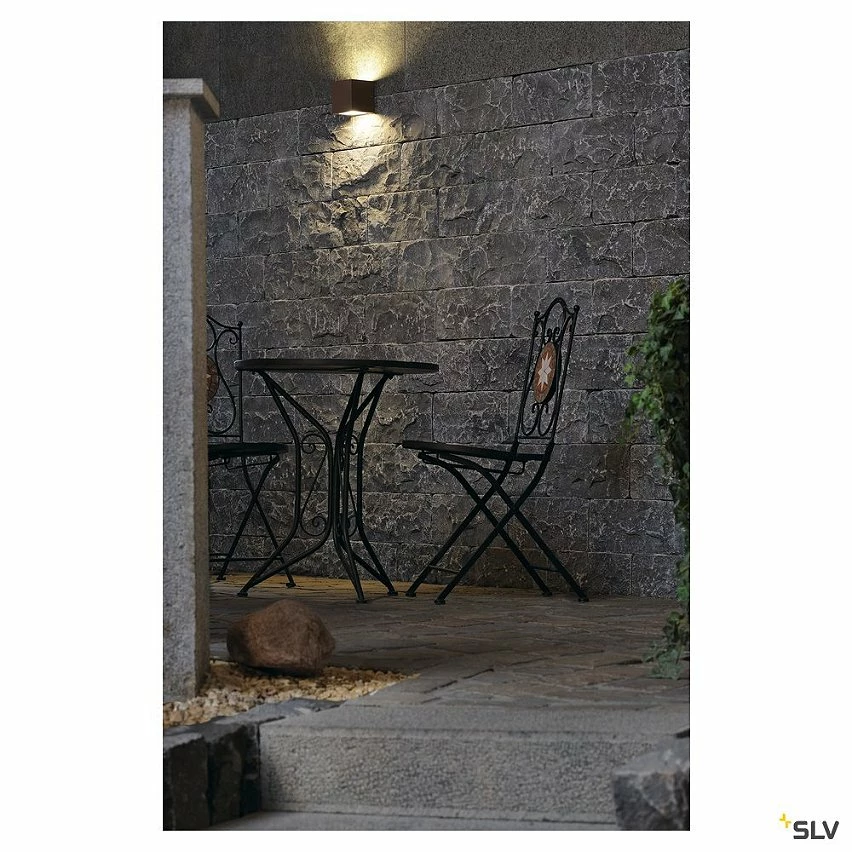 Bon marchĂ© đ Applique extĂ©rieure SLV SITRA CUB, rouille, GX53/TCR-TSE, 2x 9W max, IP44 đ â Image 2