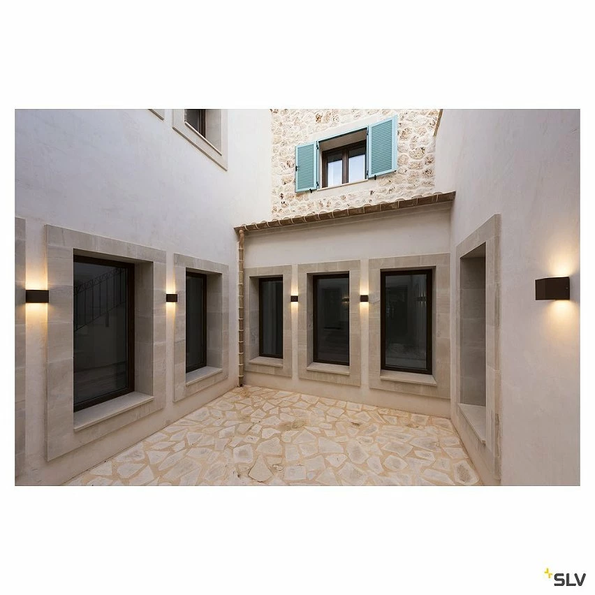 Bon marchĂ© đ Applique extĂ©rieure SLV SITRA CUB, rouille, GX53/TCR-TSE, 2x 9W max, IP44 đ â Image 3