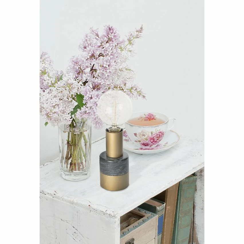 Budget đ Paris prix Lampe Ă Poser en Marbre "Lalande" 14cm Noir đ â Image 2