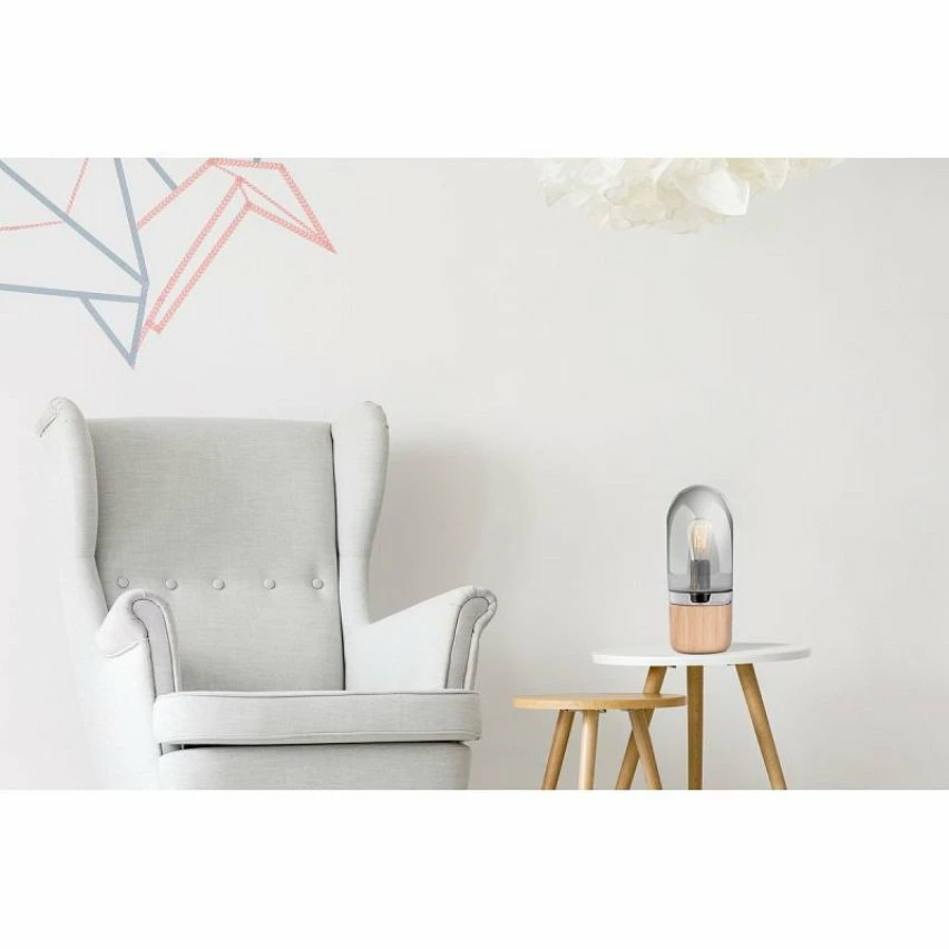 Vente flash đ Paris prix Lampe Ă Poser Design "Ganro" 33cm Gris đ€© â Image 2