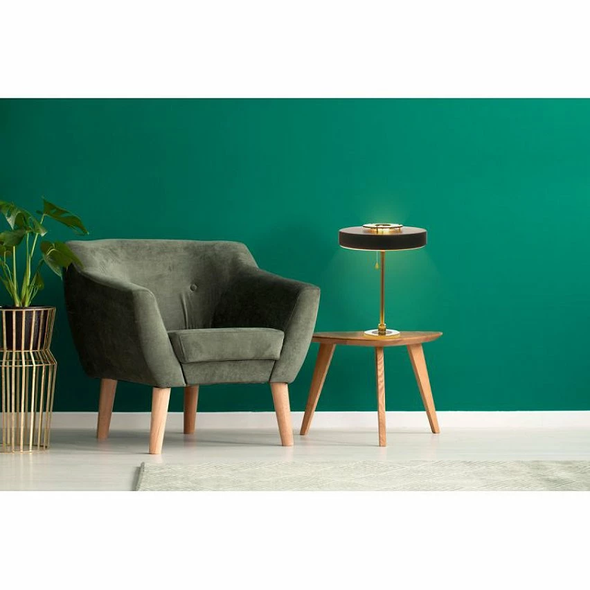 Offres đ Paris prix Lampe Ă Poser DĂ©co "Phobos" 50cm Or & Noir đ â Image 2