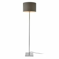 Vente flash 👏 [lux.pro] Lampadaire Lampe à Pied Cadre en Métal Abat-jour en Tissu 1 x E27 Gris 151 cm 🔥