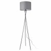 Coupon 🤩 Lampadaire Trépied Moderne Lampe sur Pied Design E27 Métal Tissu Hauteur 154 cm Noir lux.pro ⌛