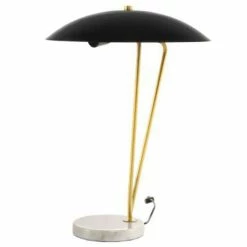 Remise 💯 Paris prix Lampe à Poser Design "Kayani" 58cm Or & Blanc 🔥