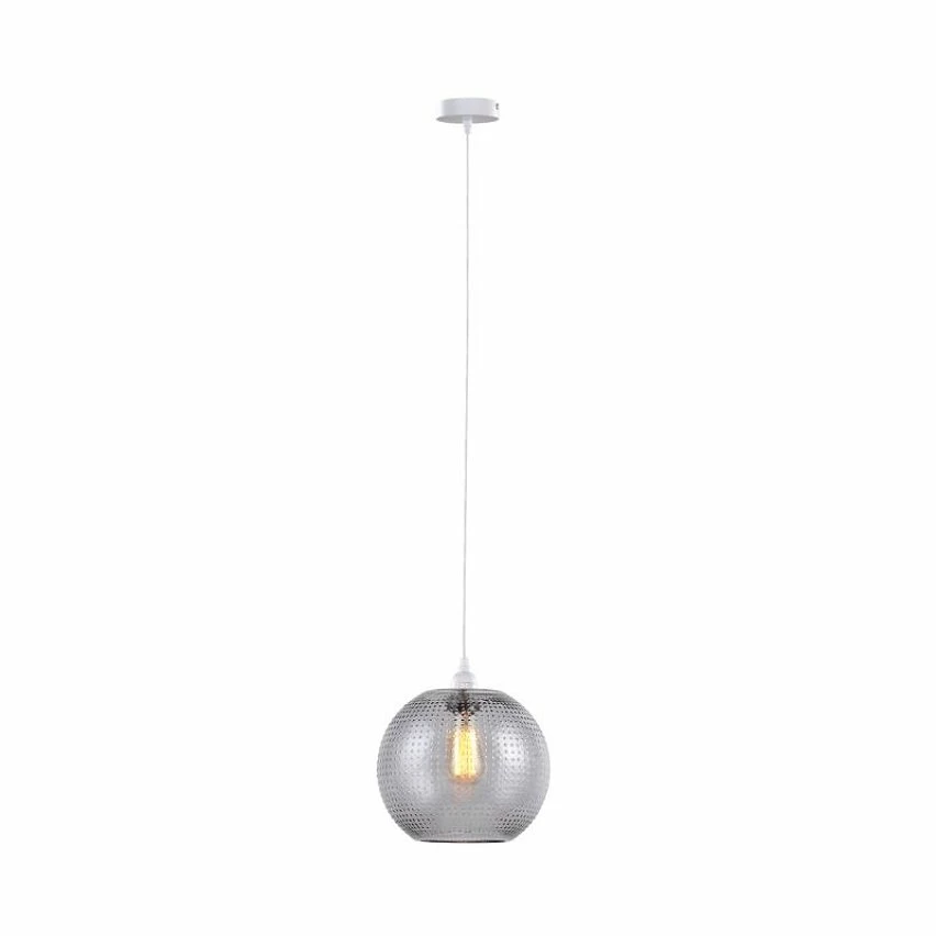 Promo đ Paris prix Lampe Suspension en Verre "Saturne" 23cm Gris & Blanc đ â Image 4