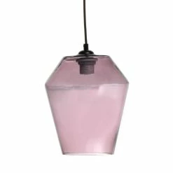 Bon marché ⌛ Paris prix Lampe Suspension en Verre "Planta" 30cm Violet 🥰