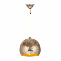 Sortie 😍 Paris prix Lampe Suspension Design "Factory Style" 27cm Or 👏