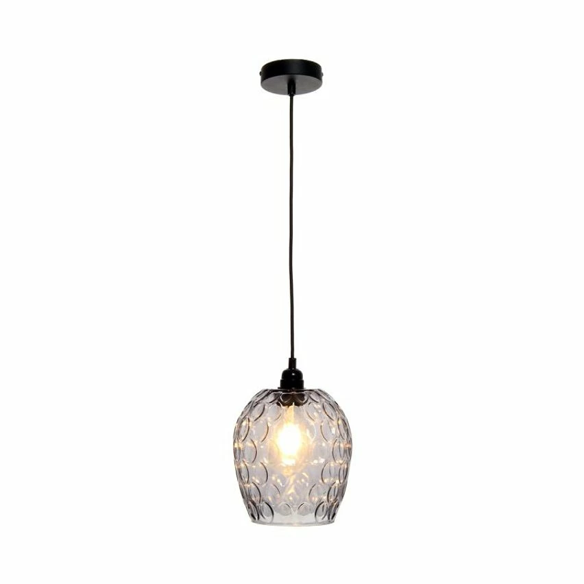 Grosses soldes đ Paris prix Lampe Suspension DĂ©co "Corona" 27cm Gris đ â Image 4
