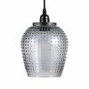 Tout neuf 🔔 Paris prix Lampe Suspension en Verre "Riva" 27cm Gris ⭐