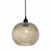 Tout neuf ❤️ Paris prix Lampe Suspension en Verre "Saturne" 23cm Marron 🔔