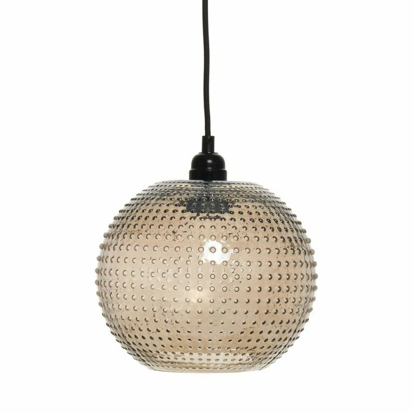 Tout neuf ❤️ Paris prix Lampe Suspension en Verre "Saturne" 23cm Marron 🔔