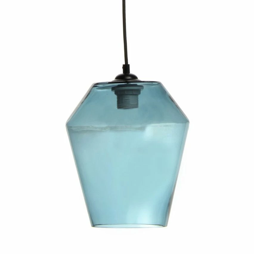 Coupon đ Paris prix Lampe Suspension en Verre "Planta" 30cm Bleu đ„