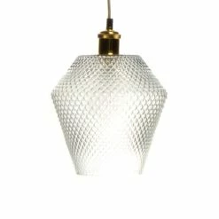 Offres 🧨 Paris prix Lampe Suspension en Verre "Nomi" 27cm Transparent ⭐