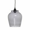 Budget 🛒 Paris prix Lampe Suspension en Verre "Sombra" 29cm Gris ⭐