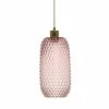 Meilleure vente 😍 Paris prix Lampe Suspension en Verre "Irina" 34cm Rose ⌛