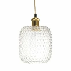 Meilleure vente 🎁 Paris prix Lampe Suspension en Verre "Irène" 27cm Transparent 🔔