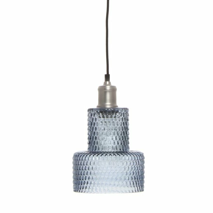 Meilleure vente 🎉 Paris prix Lampe Suspension en Verre "Mona" 27cm Bleu ⭐