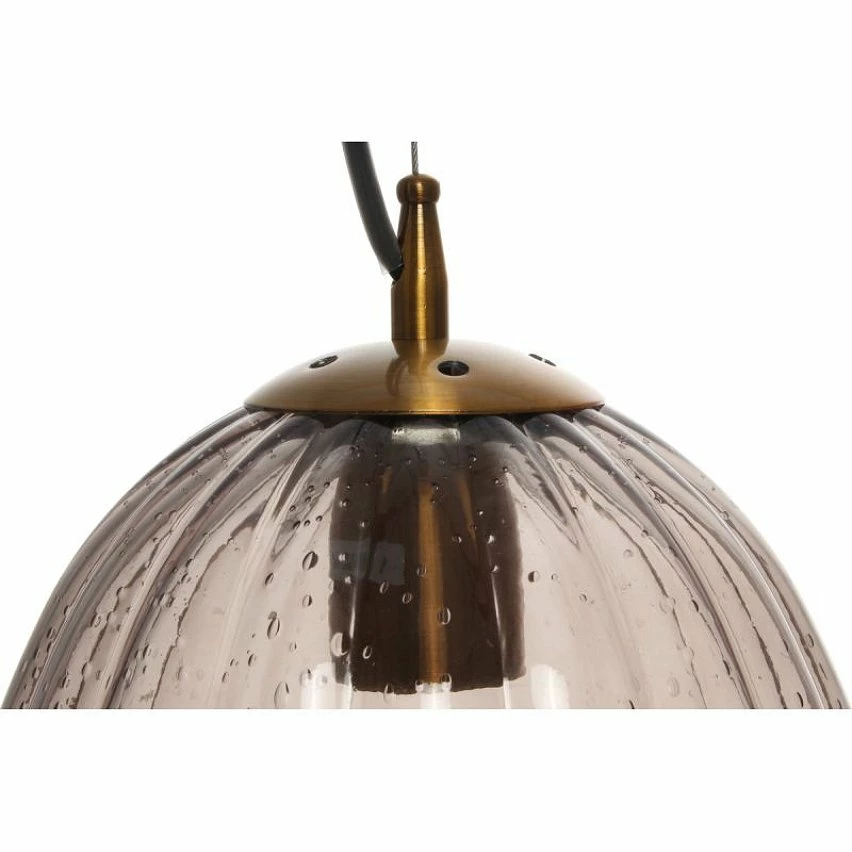 Vente flash đ Paris prix Lampe Suspension en Verre "Virgina" 36cm Gris đ â Image 3