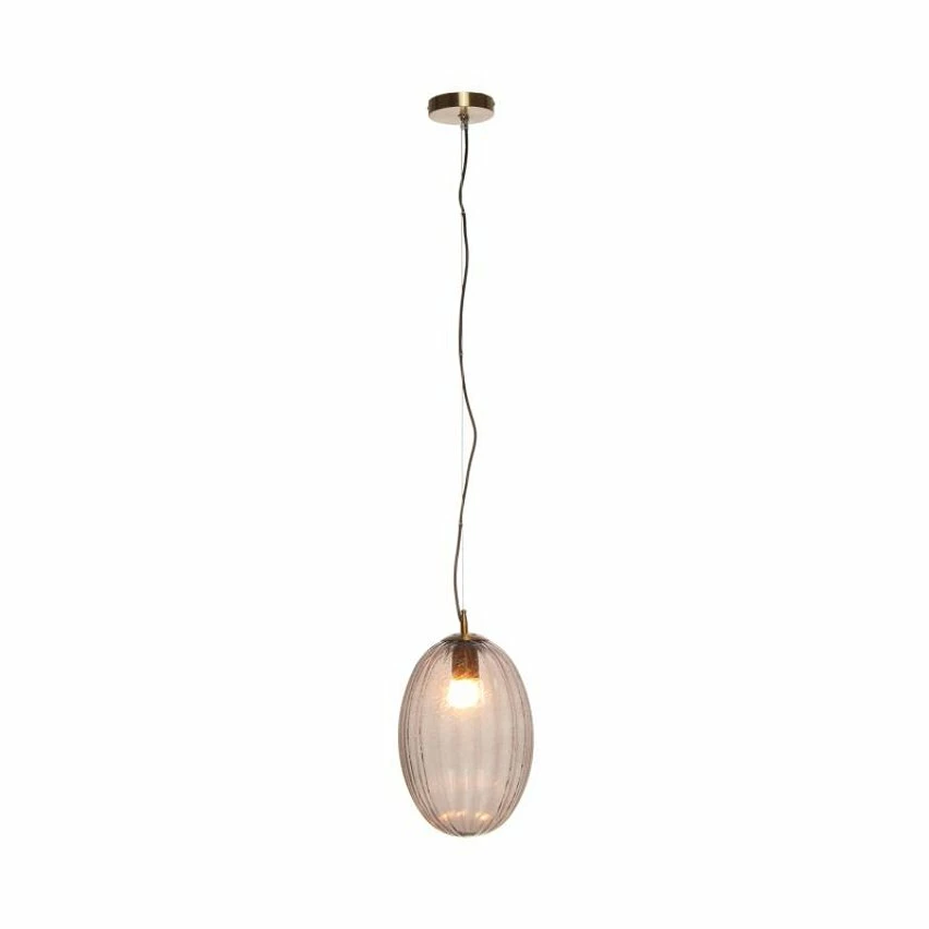Vente flash đ Paris prix Lampe Suspension en Verre "Virgina" 36cm Gris đ â Image 4