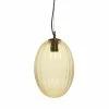 Budget ⭐ Paris prix Lampe Suspension en Verre "Virgina" 36cm Ambre 🔥