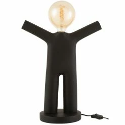 Budget 🎉 Paris prix Lampe Bonhomme en Résine Noire ✨