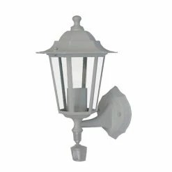 Promo 🤩 I-Watts Outdoor Lighting Applique montante E27 60W détecteur - Blanc 😉