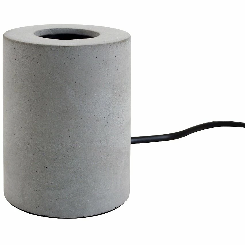 Vente flash đ€© Paris prix Socle de Lampe Ă Poser Ciment "Naro" 10cm Gris đ„ â Image 2