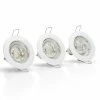 Acheter ⌛ Spot led encastrables Jeu de 3 led spot ronds Ø78mm blancs GU10 - 4000K Blanc neutre ASLO ✔️