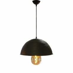 Acheter 🤩 Digitech Suspension rétro en métal Style industriel Diamètre : 40 cm Noir Doré 👏