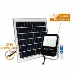 Nouveau ⭐ Digitech Projecteurs solaires LED Noir 60W étanche IP65 Blanc froid 6000k 🛒